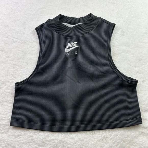 Nike | Tops | Nike Logo Crop Ribbed Tank | Poshmark